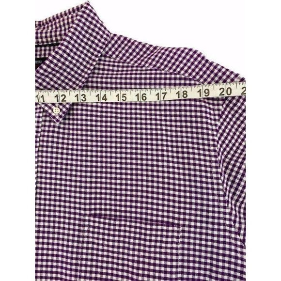 CREMIEUX Classics Men's Shirt Purple Sz 2X Checks Long Sleeves Button Down - Picture 5 of 10